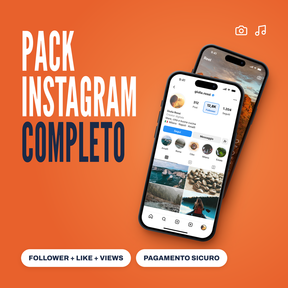 Pack Instagram Completo Italia
